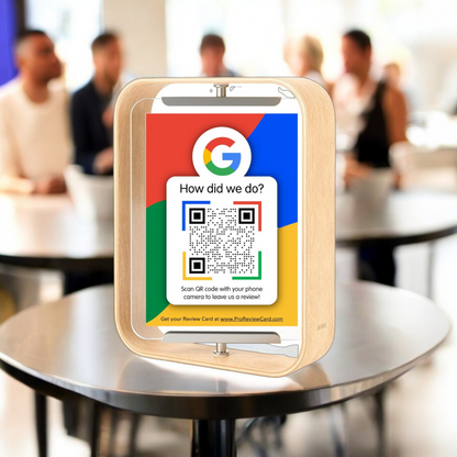 Google Review Stand - Rotating