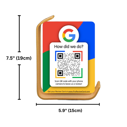 Google Review Stand - Wooden